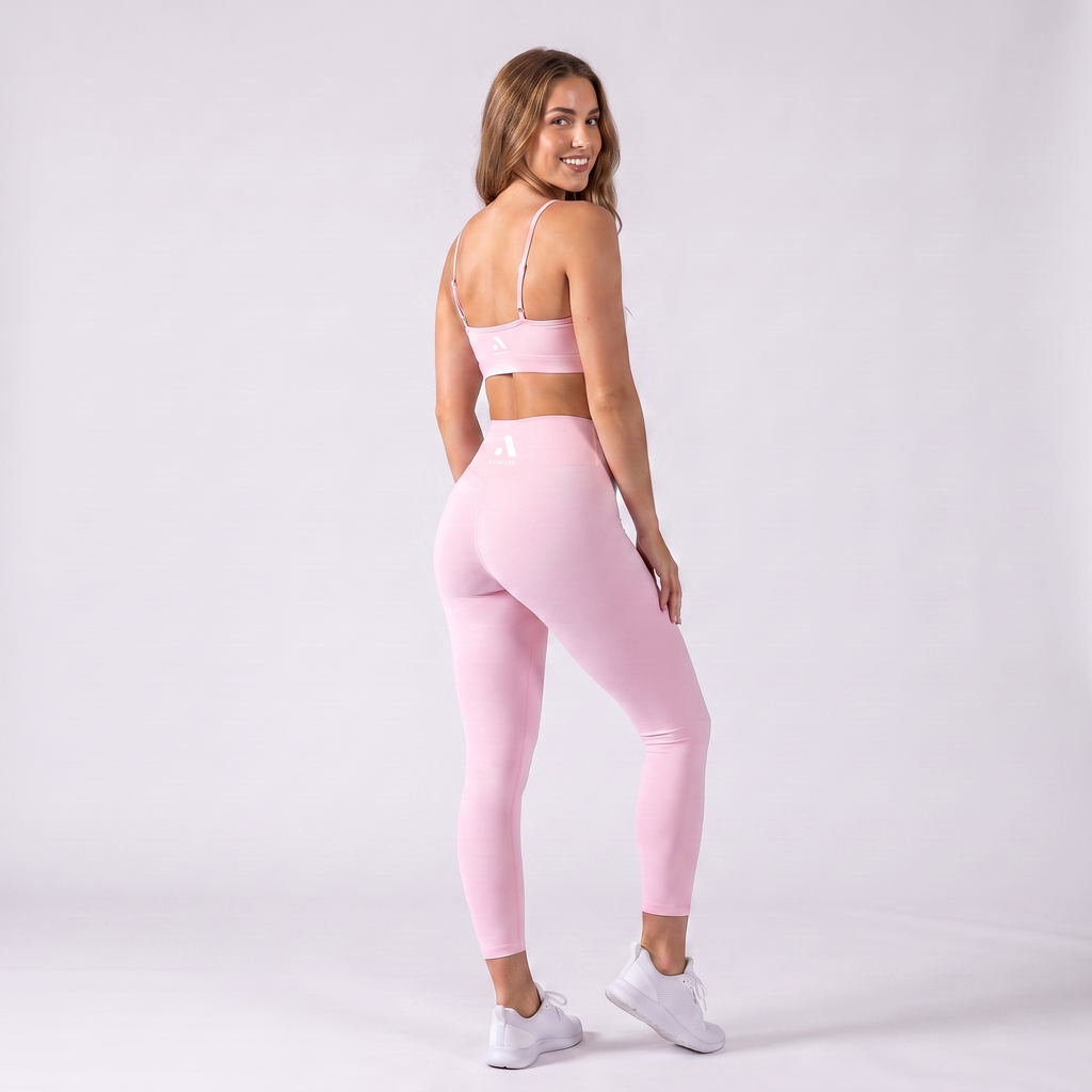 GYMELVA Élan Seamless Set Blush Pink - back