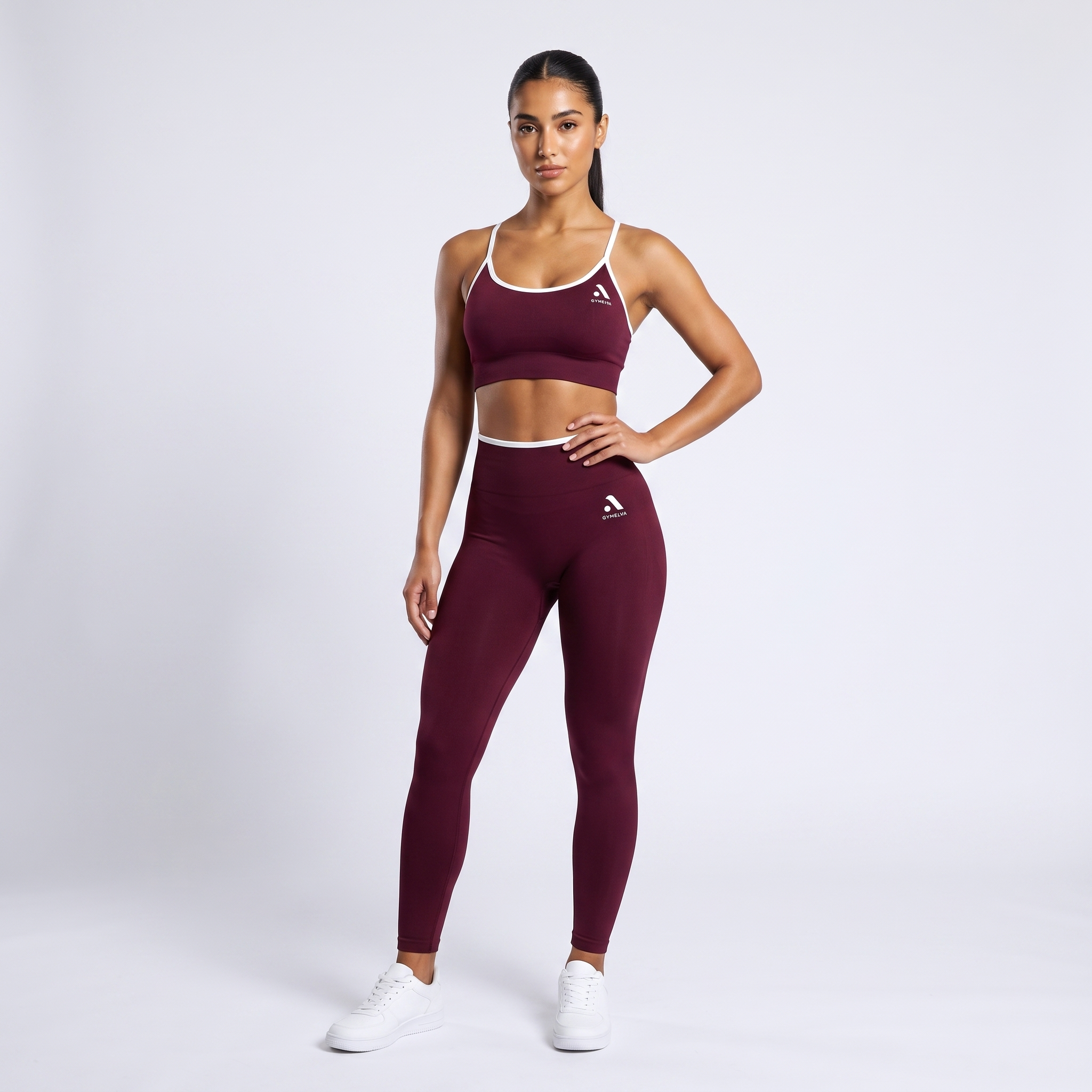 GYMELVA Contour Trim Set Burgundy - front