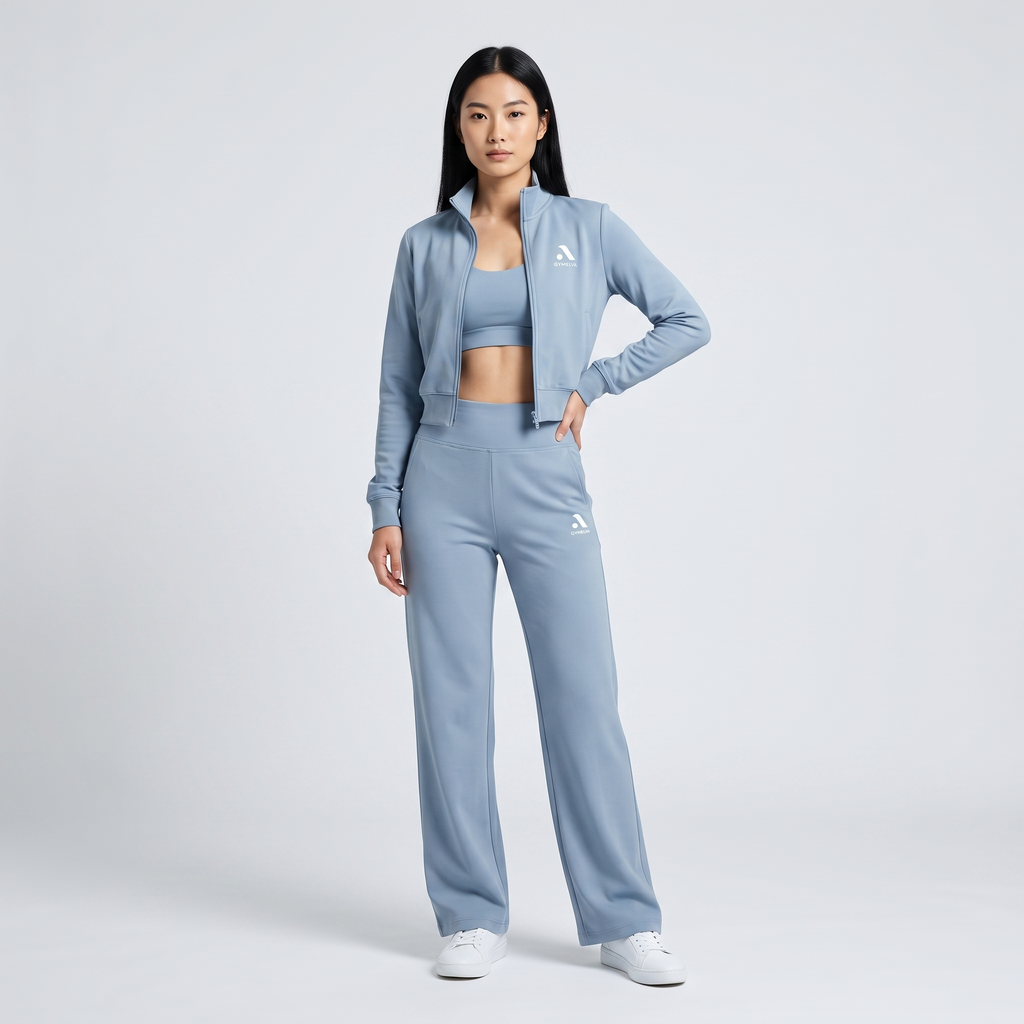 GYMELVA Momentum Track Set Dusty Blue - front