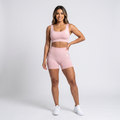 GYMELVA Serene Short Set Blush Pink - front