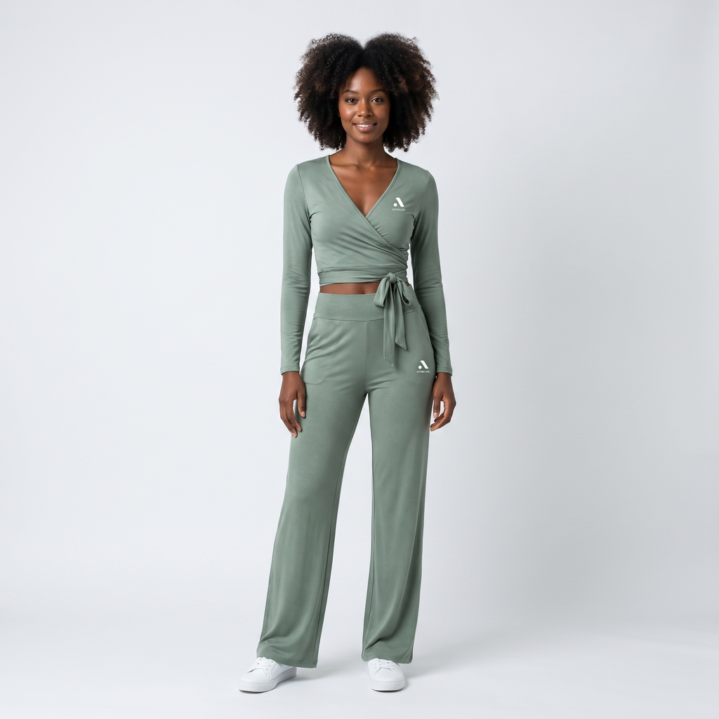 GYMELVA Cloud Wrap Lounge Set Sage Green - front