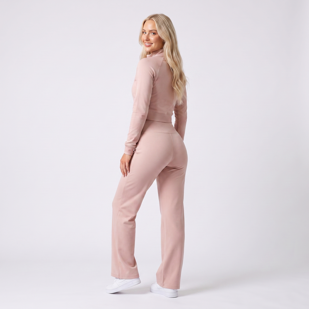 GYMELVA Momentum Track Set Blush Pink - back