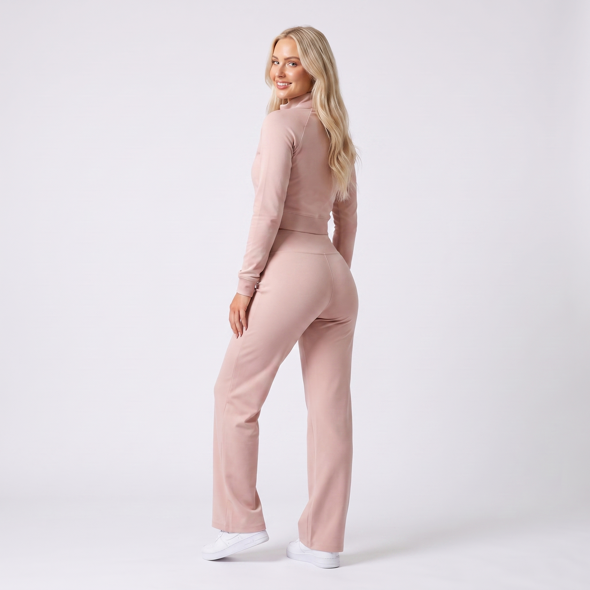 GYMELVA Momentum Track Set Blush Pink - back