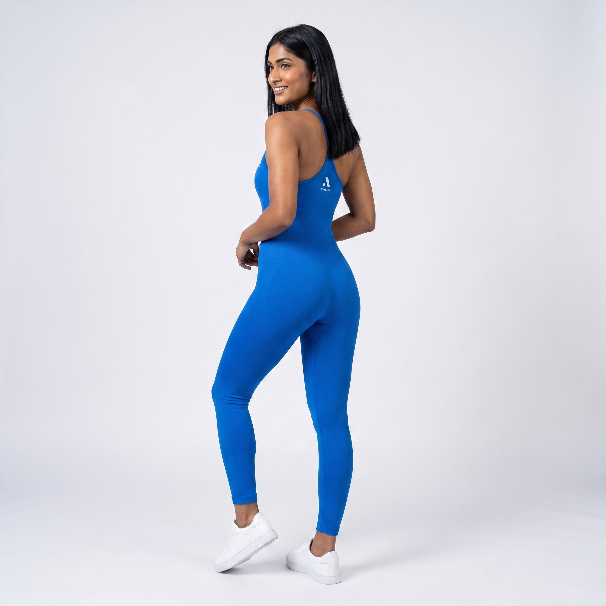 GYMELVA Sculpt Unitard Cobalt Blue - back