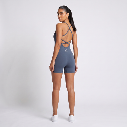 GYMELVA Allure Strappy Romper Slate Navy - back