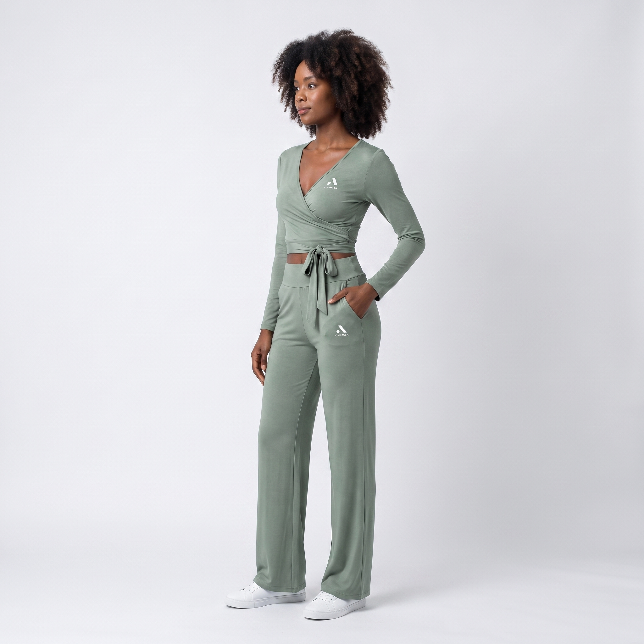 GYMELVA Cloud Wrap Lounge Set Sage Green - side