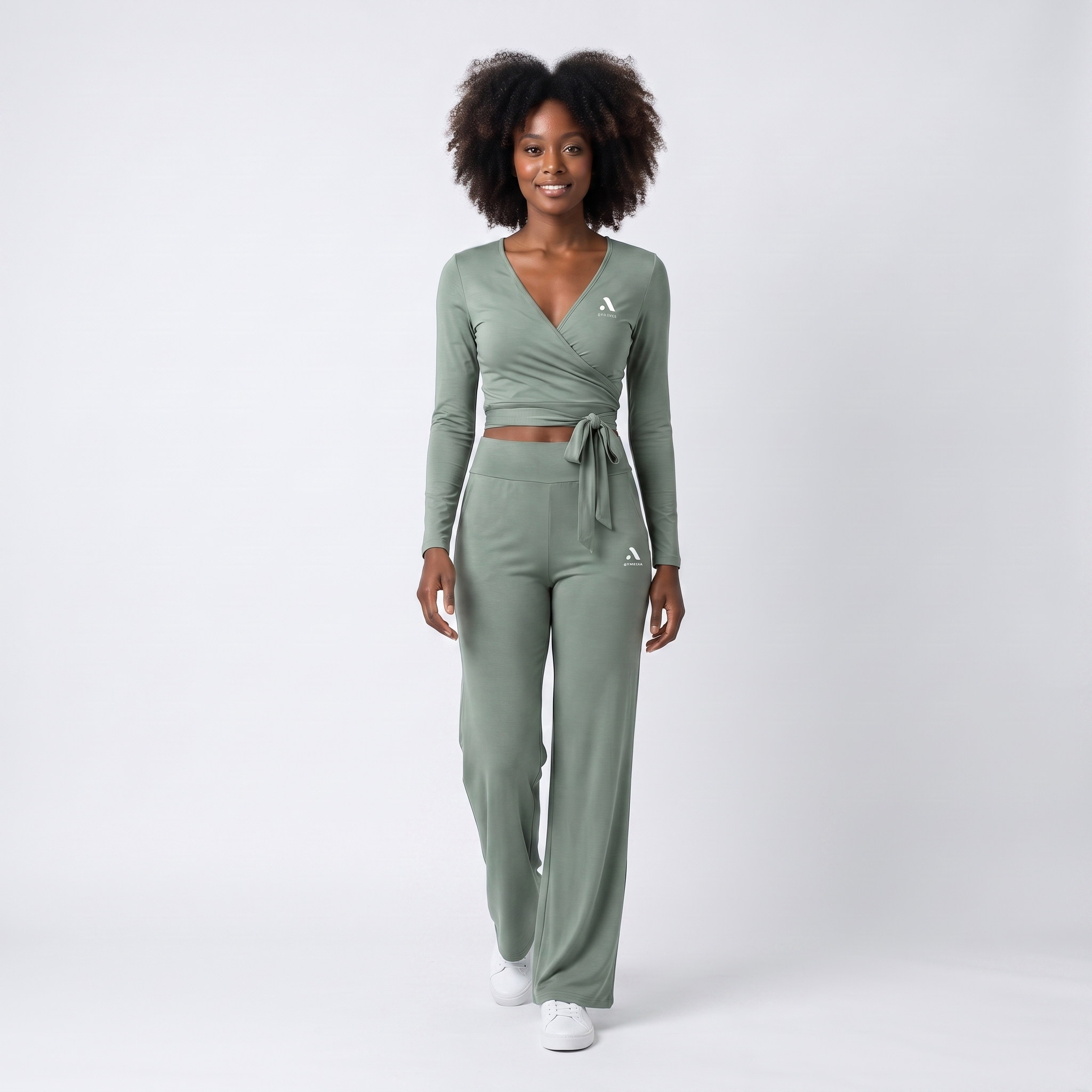 GYMELVA Cloud Wrap Lounge Set Sage Green - walking