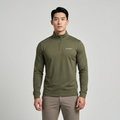 GYMELVA Momentum Quarter-Zip Olive front