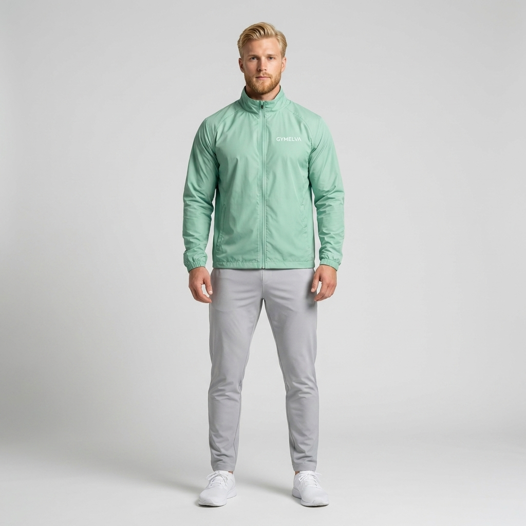 GYMELVA Aero Packable Jacket Mint front