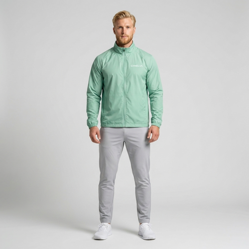 GYMELVA Aero Packable Jacket Mint front