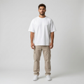 GYMELVA Heavyweight Boxy Tee White front