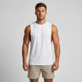 GYMELVA Cutoff Muscle Tank White front