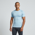 GYMELVA Pro Compression Tee Ice Blue front