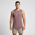 GYMELVA Longline Training Tank Mauve front