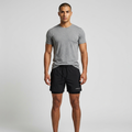 GYMELVA Interval 5 inch Training Short Black front