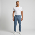 GYMELVA Tapered Track Pant Dusty Blue front